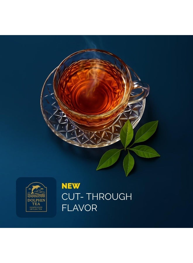 DOLPHIN TEA Dolphin Premium Ceylon Earl Grey Black Tea | FBOP Grade Loose Leaf with Natural Bergamot Flavour | 500g Box of Rich Flavoured | Pure Sri Lankan Tea for Everyday Drinking, Hot or Iced - Image 3