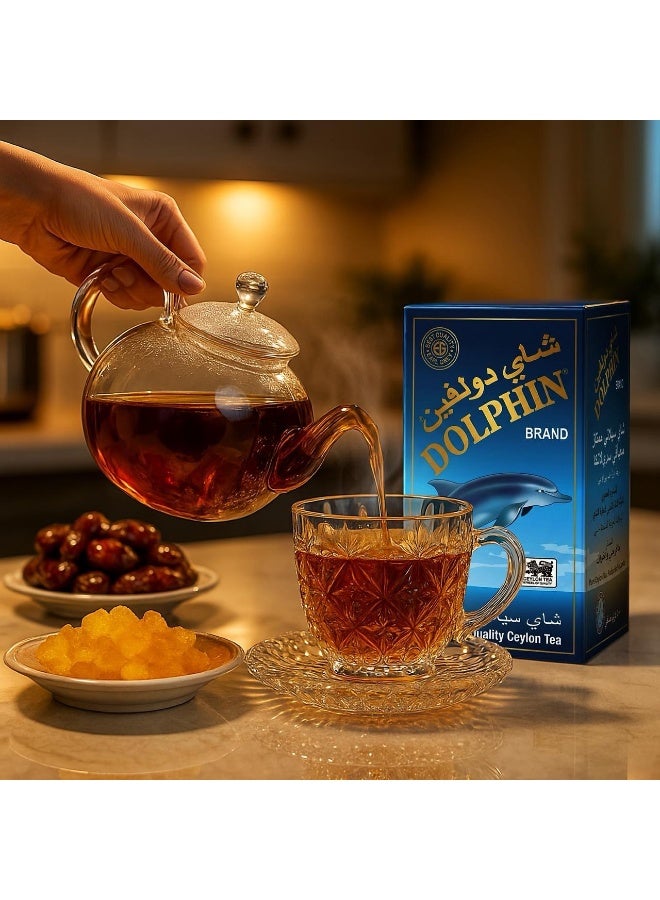 DOLPHIN TEA Dolphin Premium Ceylon Earl Grey Black Tea | FBOP Grade Loose Leaf with Natural Bergamot Flavour | 500g Box of Rich Flavoured | Pure Sri Lankan Tea for Everyday Drinking, Hot or Iced - Image 5