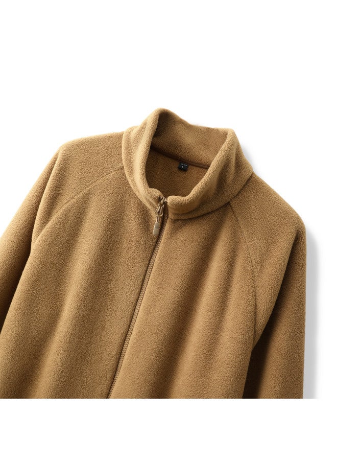 Flying in the snow Multi-color Versatile Casual Short Fleece Jacket 2025 Autumn/winter Urban Minimalist - Image 4