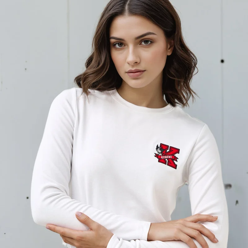 SP Characters Kuromi Embroidered T-shirt