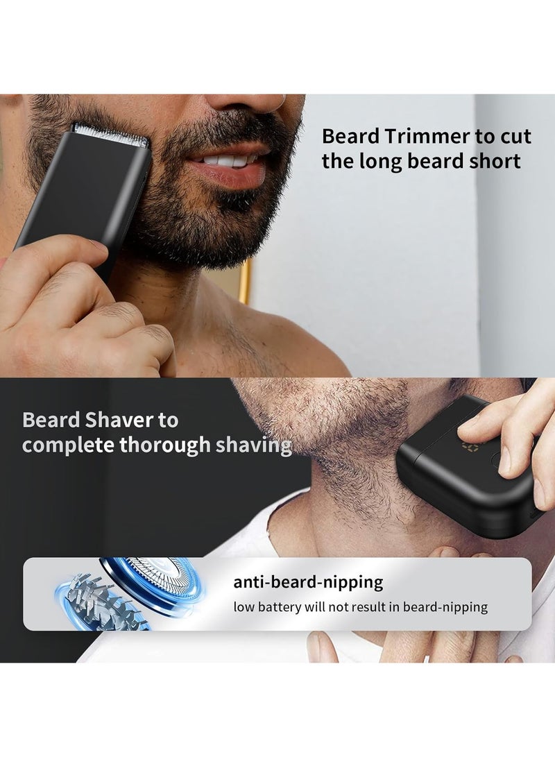 ENSSU Beard Trimmer and Beard Shaver 2 In 1 Set for Men's, Full Body Hair Trimming USB Charging Mini Shaver Hair Trimmer - Image 3