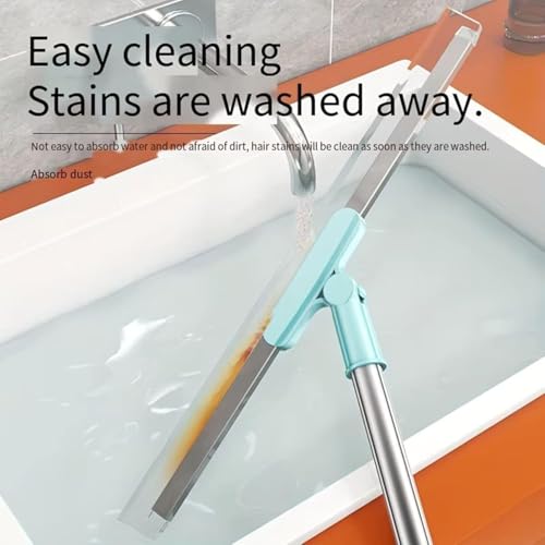 Azaria Multifunctional 180° Rotating Magic Broom Sweeper Floor Wiper Mop, Silicone Broom for Bathroom, Kitchen & Glass Cleaning Magic Mop for Floor, Broom & Wipers for Bathroom Floor, Wiper for Floor - Image 3