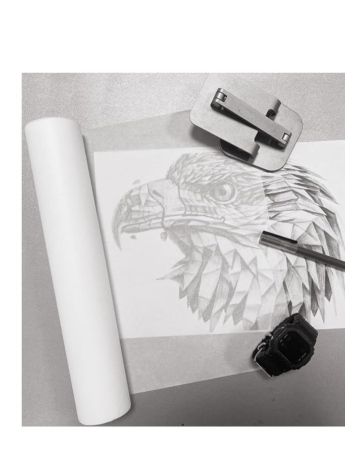 Gateway - Gateway Tracing Paper Roll Translucent Smooth Extra White 53 Grams 450mm X 20Meter Sketching Tracing Paper Calligraphy Architecture Transfer Paper - Image 1