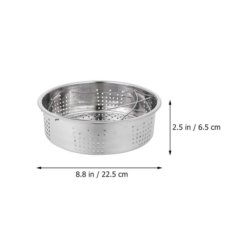 304 Stainless Steel Steamer Basket 22 5cm Round Multi Layer Rack Rice Cooker Compatible - Image 3