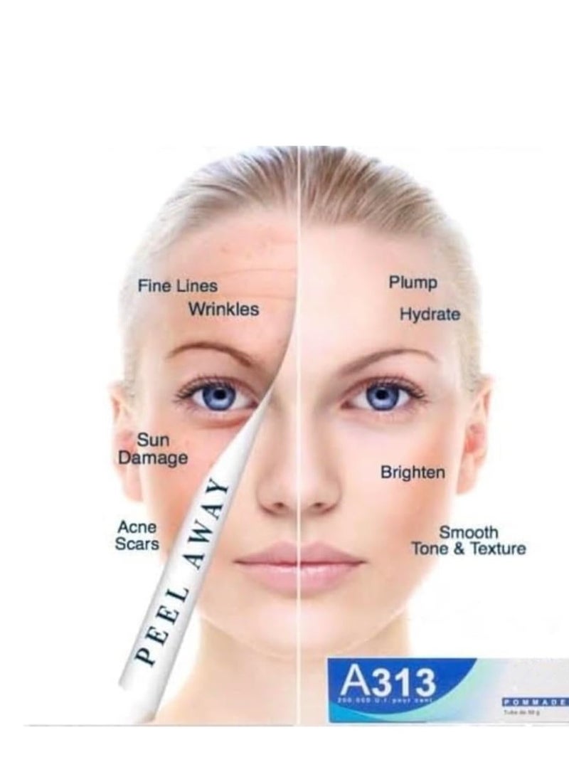 A313 Retinol Cream for Face, Anti-Ageing Treatment, Skin Brightening and Hydrating, 50g - Image 3