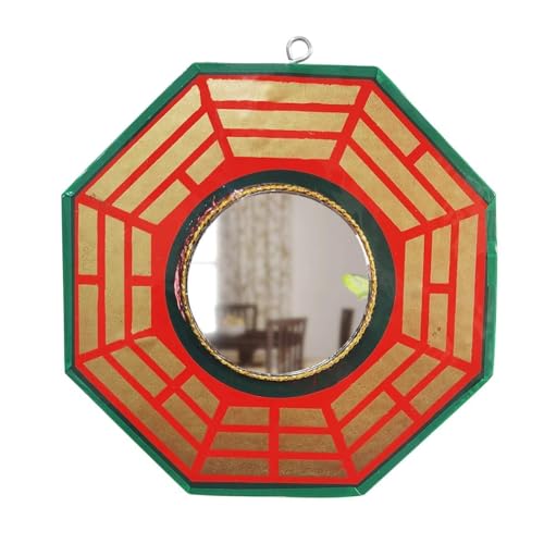 Bless Kraft Bagua Mirror for Vastu Feng Shui Convex BaguaMirror Positive Energy, Protection Wall Door Hanging for Home and Office (Referred by Vastu Expert) (Bless_Bagua_Mirror_9_New) - Image 1