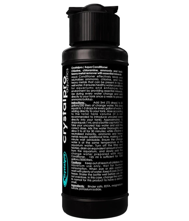 Crystalpro Aqua Conditioner - Treats 1250 Gallons - Aquarium Water Conditioner - Neutralizes Chlorine and Ammonia 4.2 Oz - Image 5