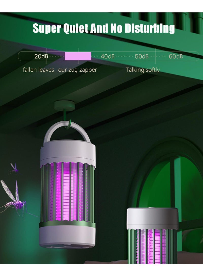 طارد حشرات متعدد الاستخدامات للداخل والخارج مع ضوء ليلي، قابلة لإعادة الشحن، بلا سلك، مصيدة بعوض مقاومة للماء للمنزل، الفناء، التخييم وعربات السكن، تعمل ببطارية USB - Image 3