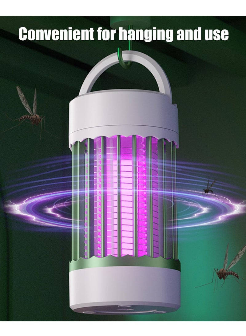 طارد حشرات متعدد الاستخدامات للداخل والخارج مع ضوء ليلي، قابلة لإعادة الشحن، بلا سلك، مصيدة بعوض مقاومة للماء للمنزل، الفناء، التخييم وعربات السكن، تعمل ببطارية USB - Image 4