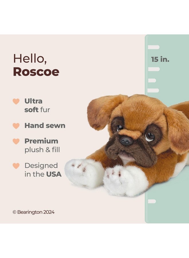 Bearington Collection Bearington Roscoe Boxer Plush Stuffed Animal Puppy Dog, 15 inch  - Image 2