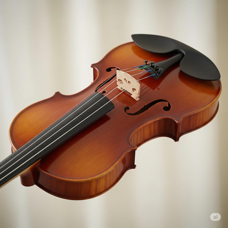 Megarya فيولينة ميغاريا بحجم 1/2 للطلاب مع قوس وحقيبة - Image 3