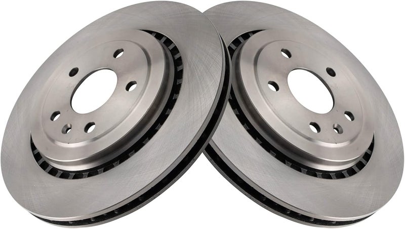 TRQ Rear Brake Rotor Set Vented Compatible with 2014-2019 Chevrolet Corvette - Image 3