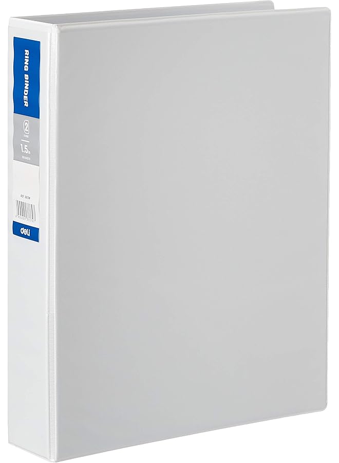 ديلي مجلد حلقي مقاس A4 E5613N باللون الأبيض والأزرق - Image 1