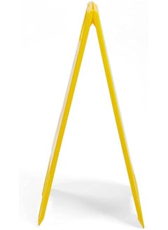 Scrolls No Parking Foldable Yellow Caution Board Anti Parking Barrier Sign Board Heavy Duty Plastic Weatherproof No Parking Barrier Portable Outdoor Double Sided Folding Self Standing Reserved Barrier  - Image 4