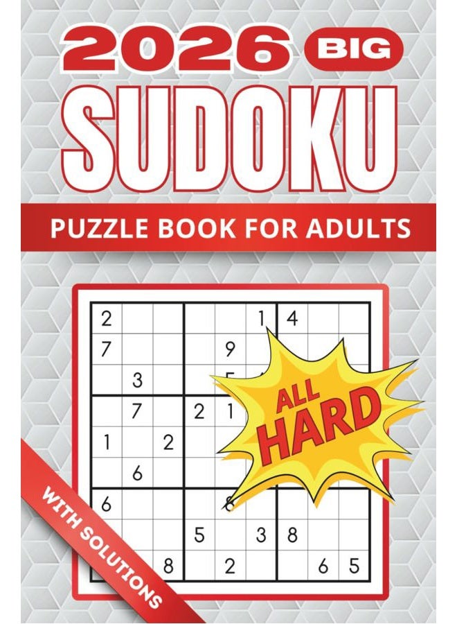 Hard Sudoku Puzzles For Adults: Large Print Two Puzzles Per Page (Vol 1)