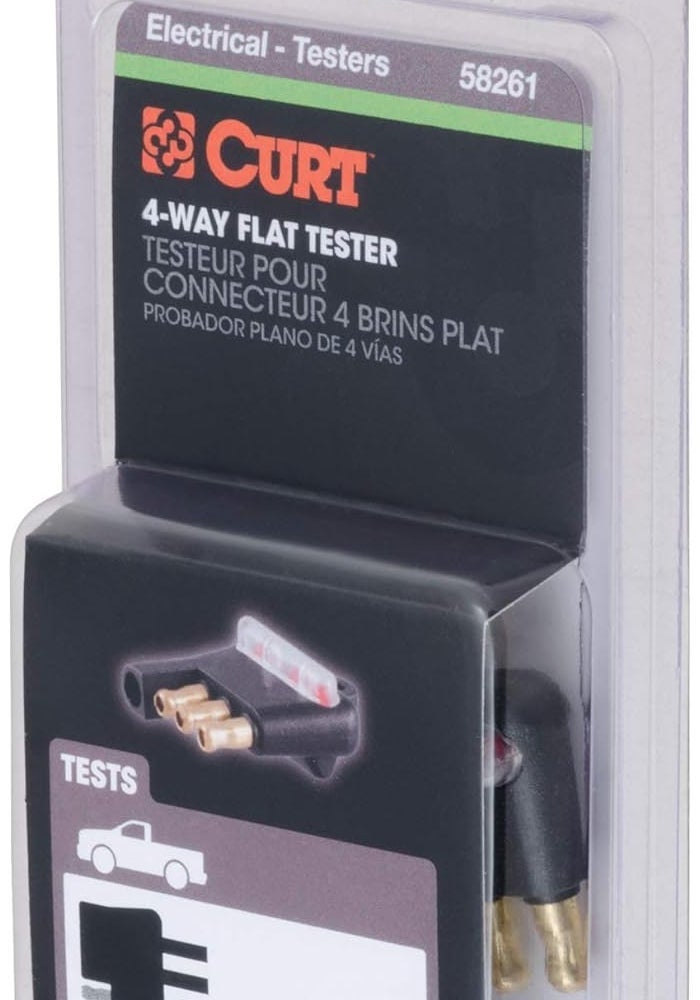 Curt موصل أسلاك مقطورة مسطح 4 دبابيس CURT 58261 - Image 5
