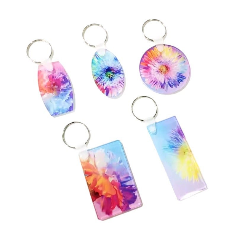 Free Design Sublimation Acrylic Keychain Single Side Printing Heat Transfer Acrylic Keychain Diy Printing - Image 4
