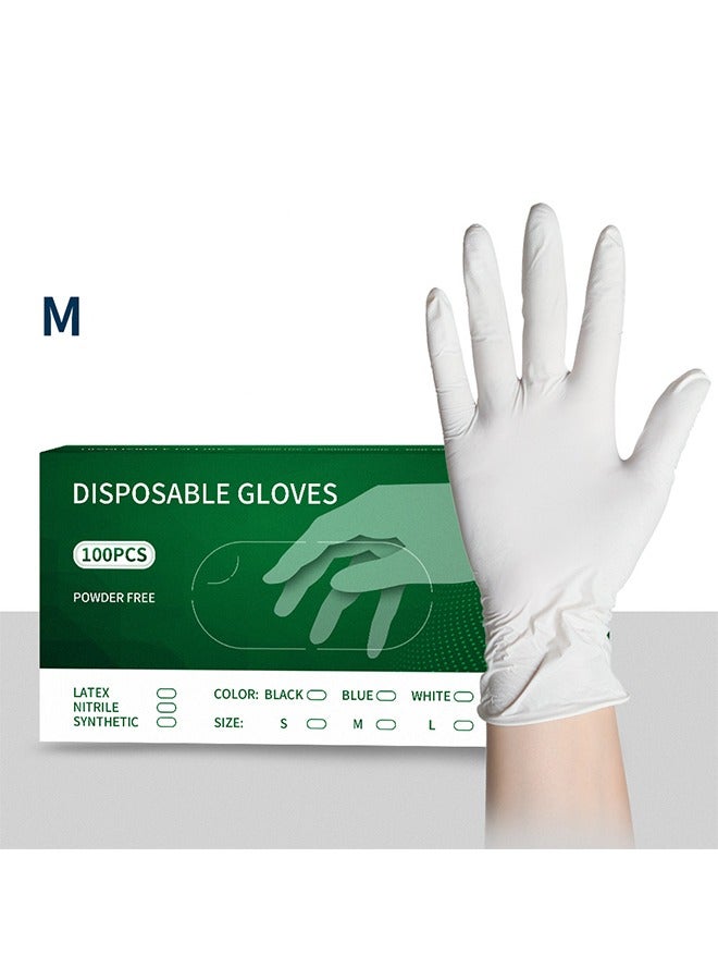 general Nitrile Gloves M, Food Safe| Latex-Free and Powder-Free Clear Vinyl Gloves for Cooking, Food Prep, Household Cleaning, Exam| Medium,100 Counts - Image 1
