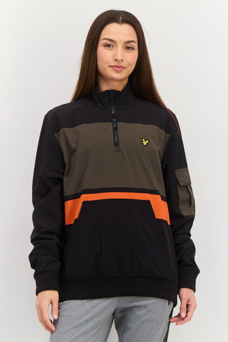 Lyle & Scott Women Embroidered Logo Softshell Jacket, Black - Image 1