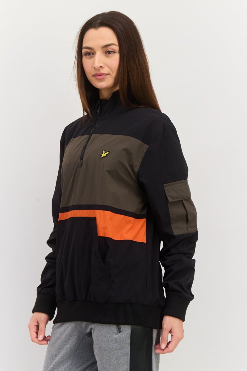 Lyle & Scott Women Embroidered Logo Softshell Jacket, Black - Image 3