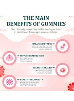 Nutrition Feminine Balance Gummies,for Women of All Ages (1Bags/60Grain)  - Image 5