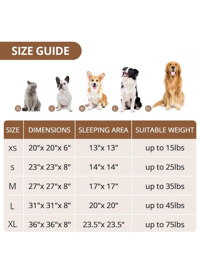 جولي فوغ سرير للكلاب على شكل دونات من JOLLYVOGUE، سرير دائري مريح للكلاب، سرير مهدئ مضاد للقلق للكلاب والقطط، سرير مبطن من الفرو الصناعي الناعم للكلاب والقطط الصغيرة والمتوسطة، 20 بوصة - Image 5