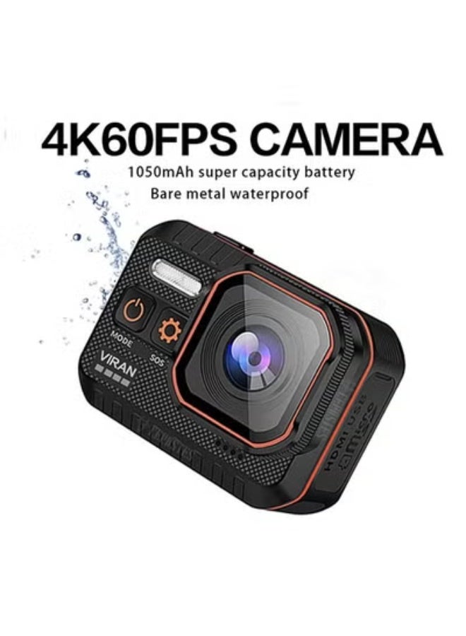 Action Camera 4K 60FPS – Waterproof Sports Cam with Remote Control, Dual Screen, Drive Recorder, Helmet Camera - Image 1