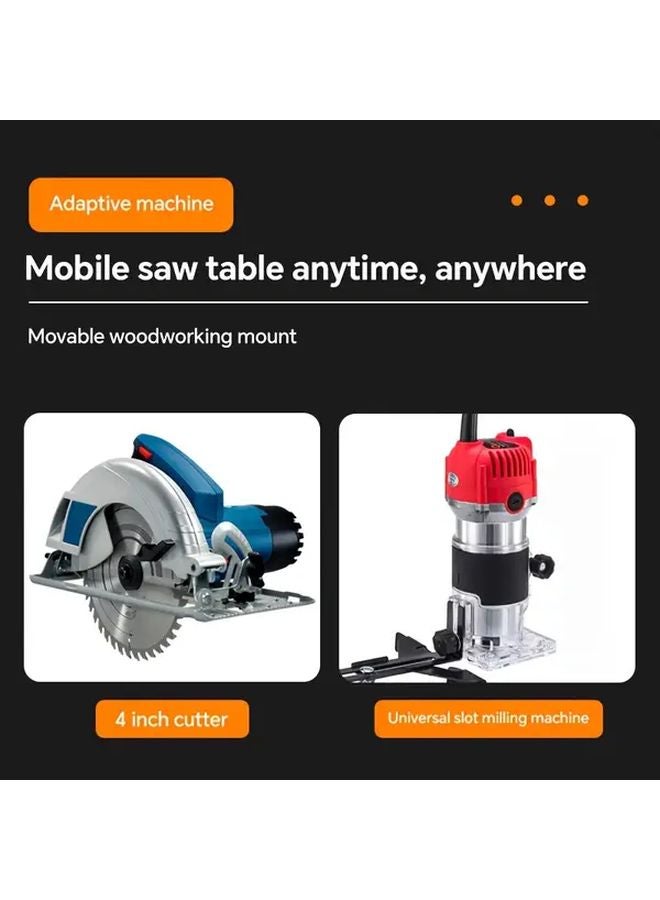 No Drill Cutting Machine Base Ruler 5.91x11.02 Inch With Scale For Woodworking - Image 4