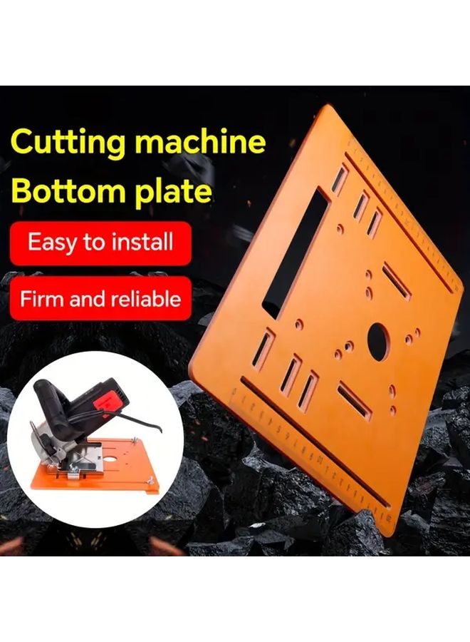 No Drill Cutting Machine Base Ruler 5.91x11.02 Inch With Scale For Woodworking - Image 5