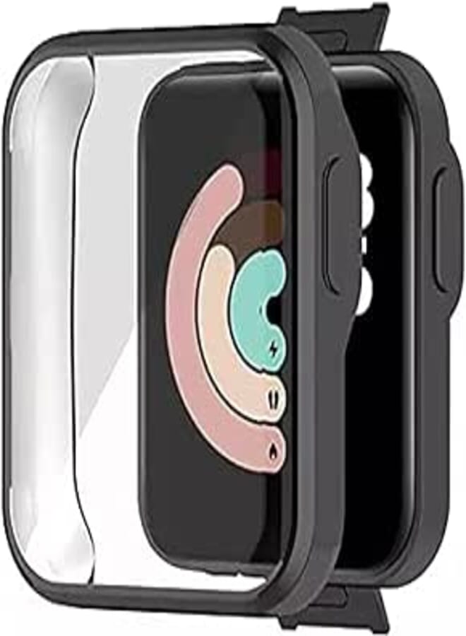 Dado Watch Case protector compatible with Mi smart watch lite, full cover case (Black)