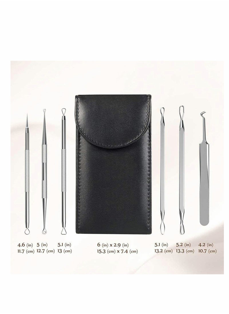 Excefore Blackhead Remover, Comedone Extractor, Curved Blackhead Tweezers Kit  - Image 5