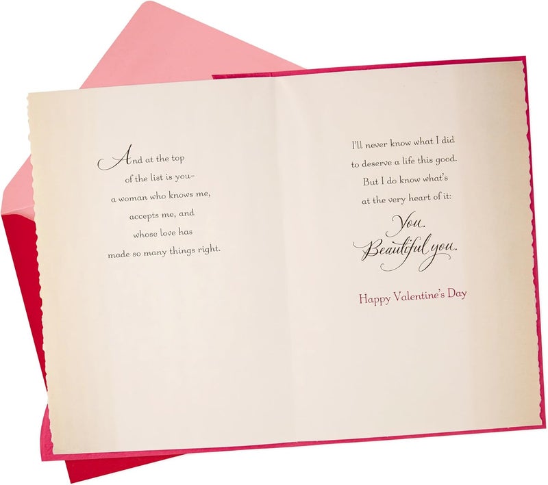 Hallmark Valentine's Day Card for Wife or Girlfriend (Beautiful You) - Image 2