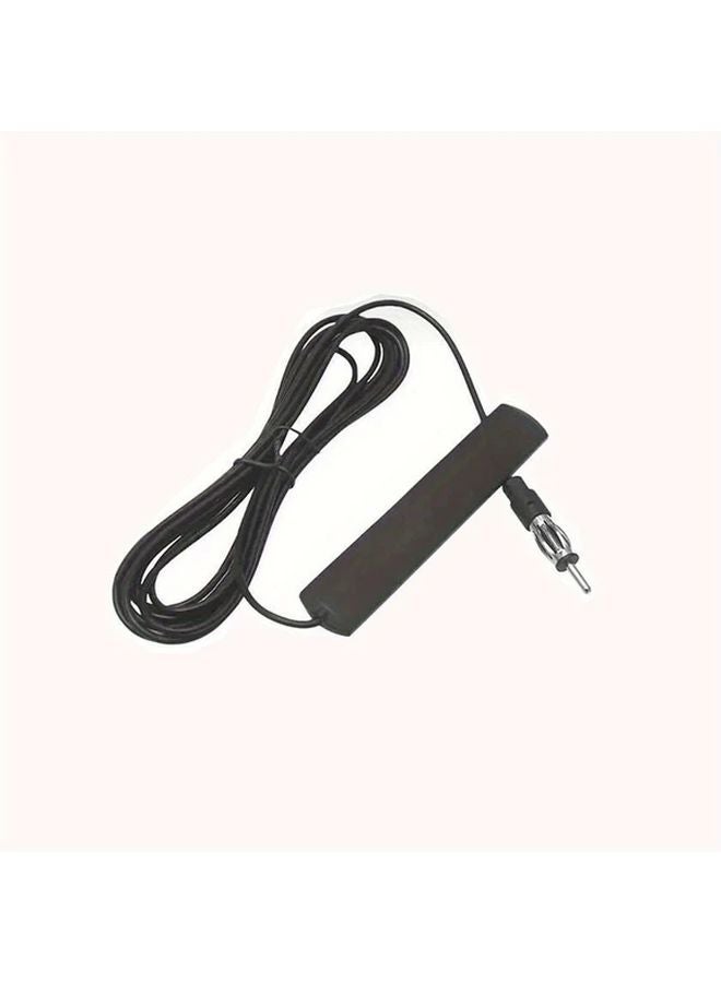 Black Car FM Radio Amplifier Antenna Signal Booster For Enhanced Audio Reception - Image 1