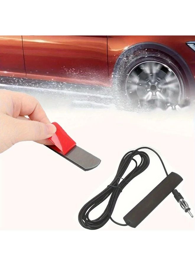 Black Car FM Radio Amplifier Antenna Signal Booster For Enhanced Audio Reception - Image 2