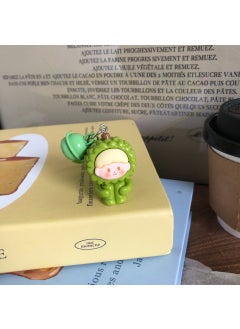3D Fruit Bell Keychain Cute Students Accessory GiftThird generation three-dimensional fruit zaizai keychain [leg hugging durian] Third generation three-dimensional fruit zaizai keychain [leg hugging durian]