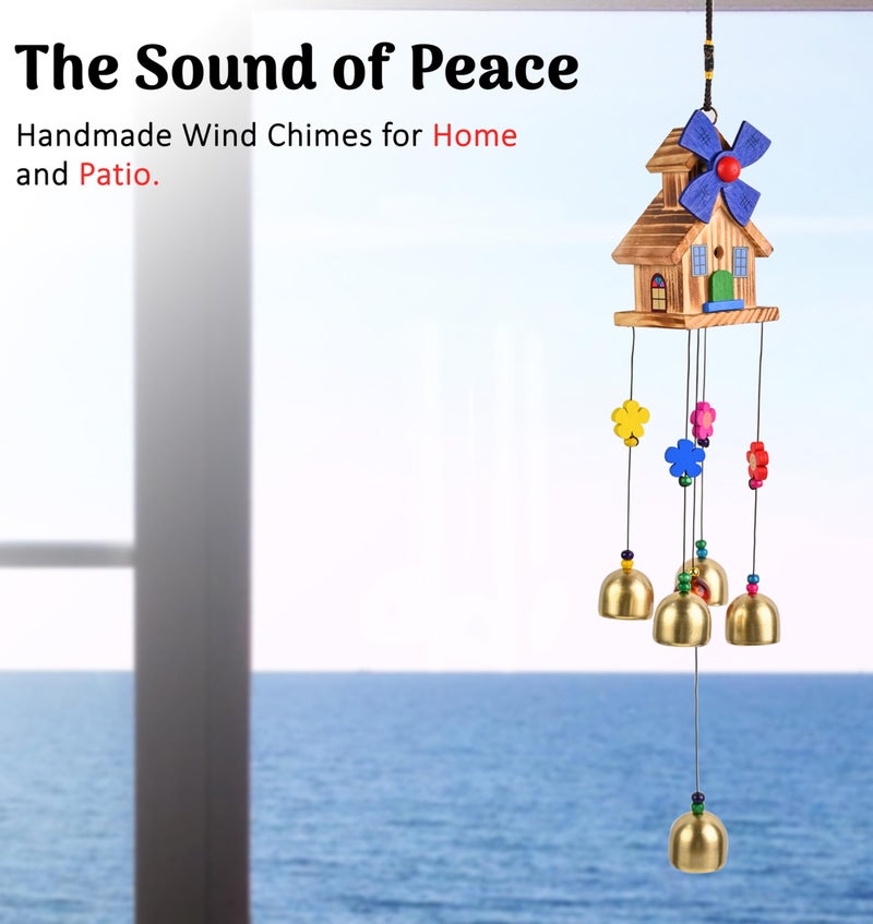 Hindcraft Wind Chimes for Home & Balcony Decor, Metal Hanging Outdoor Garden Terrace, Feng Shui Positive Energy Good Luck & Vastu, Decorative Musical Gift for Patio, Living Room & Office - Image 4