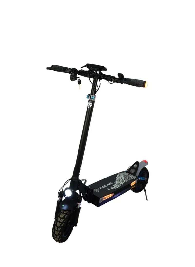 Tecar TS-026K Falcon Electric Scooter, 10-inch frame size, with suspension, LED light, key fob, and free seat - Image 3