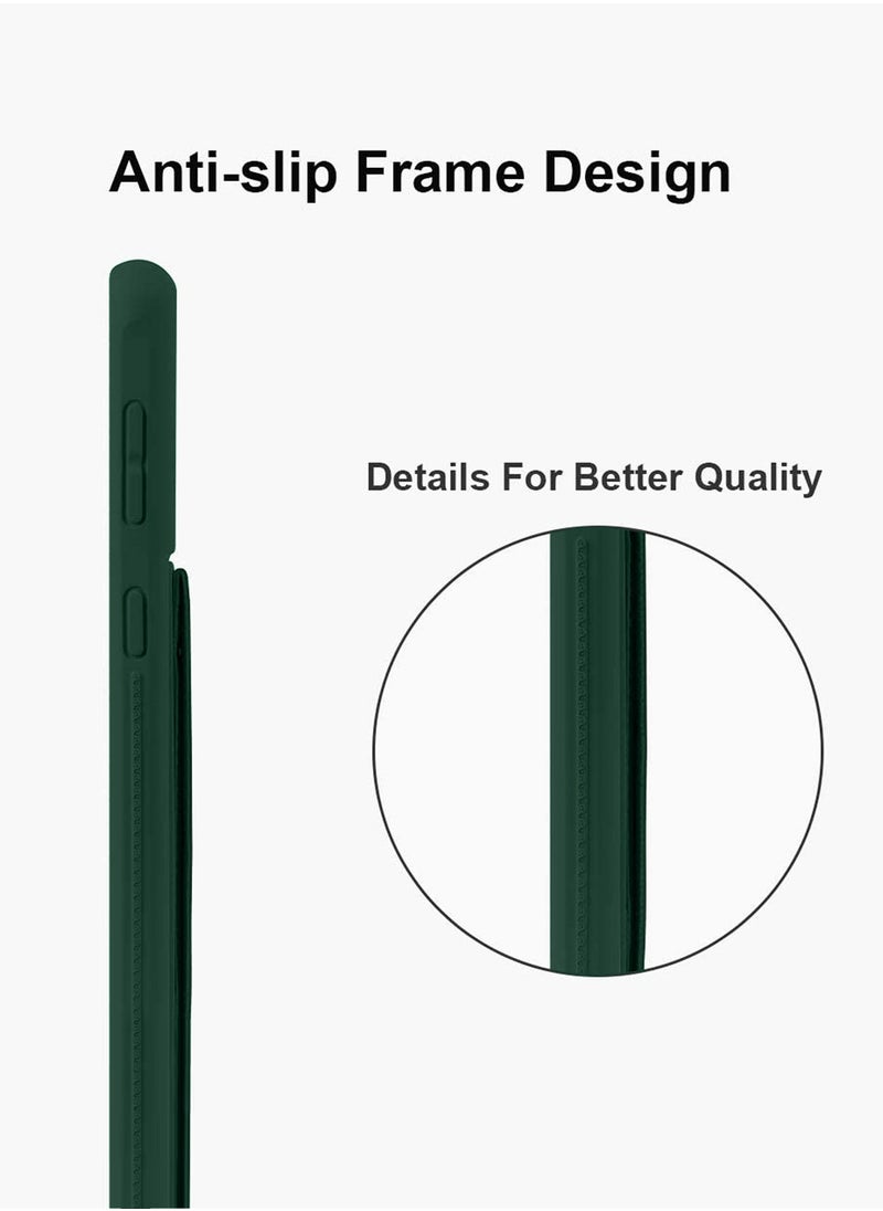 Wtech - Samsung Galaxy S25 Ultra 2025 Hand Grip Foldable Magnetic Kickstand Wrist Strap Finger Grip With Built-In Iron Case Cover - Dark Green - Image 1