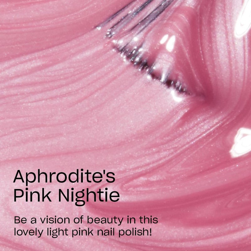 OPI Nail Lacquer Aphrodite's Pink Nightie | Sheer Soft Pink Pearl Chip Resistant Nail Polish | Vegan, Fast Drying, Streak Free - Image 2
