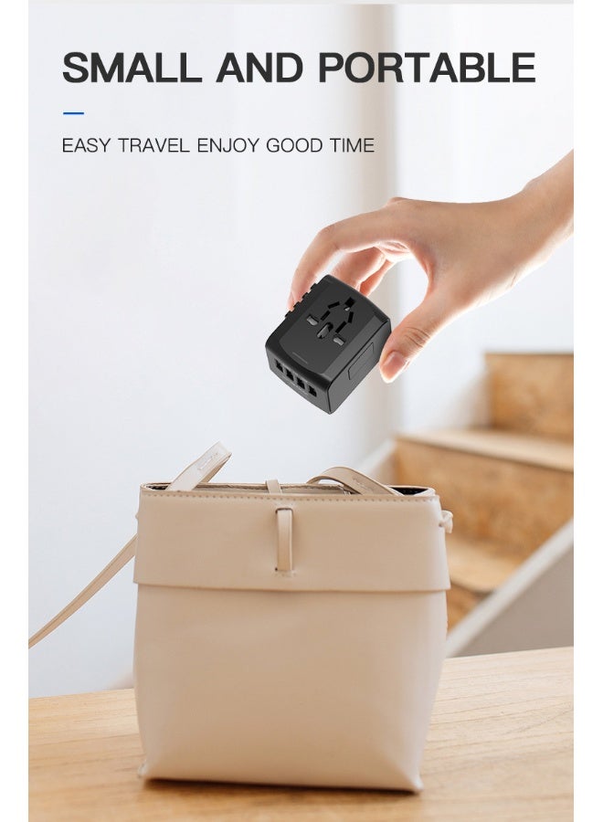 محول كهربائي متعدد الوظائف للسفر - قاعدة شحن 4 USB - Image 4
