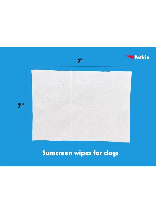 Petkin Dog Sunscreen Sunwipes (2-Pack) - Sunscreen for Dogs, SPF 15 - Simply Wipe on Anytime for Instant Sun Protection - Includes 20 Jumbo Size Wipes, Vanilla Coconut Scent - Ideal for Home or Travel - Image 5