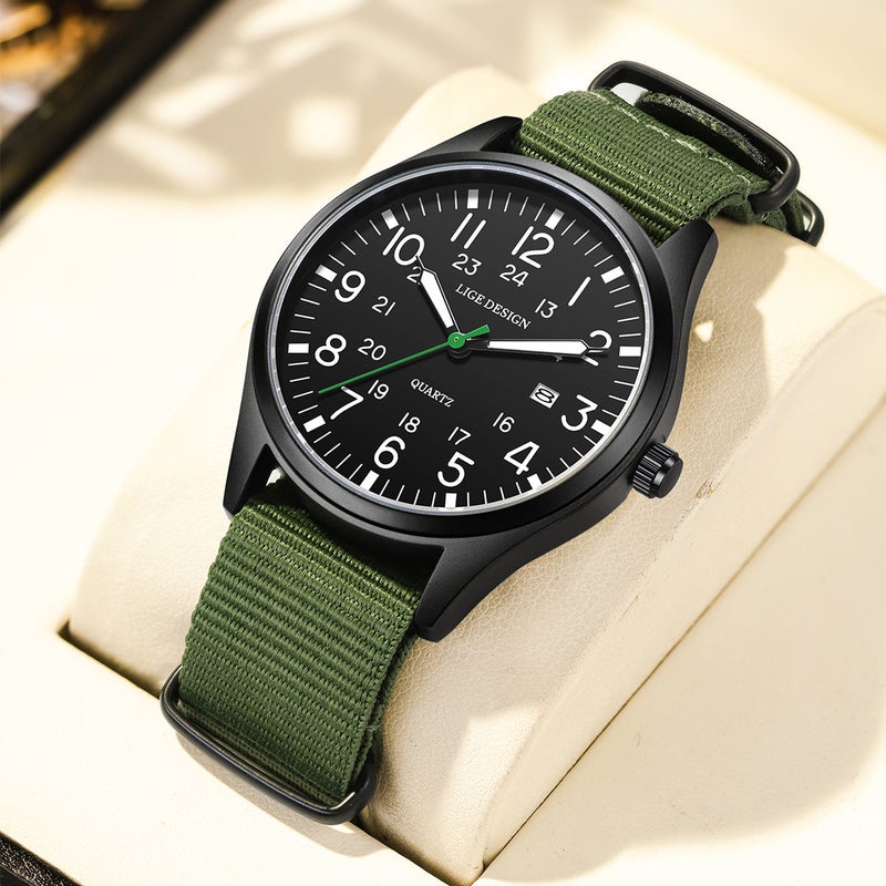 LIGE Men's Quartz Watch Waterproof Luminous - Image 5