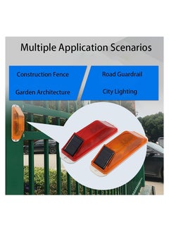 KASTWAVE 2Pcs Car Alarm Light Solar Strobe Warning Light Sensitive Emergency LED Flashing Lamp Super Bright IP54 Waterproof Wireless Light Control Beacon Barricade Construction Safety Road  - Image 4