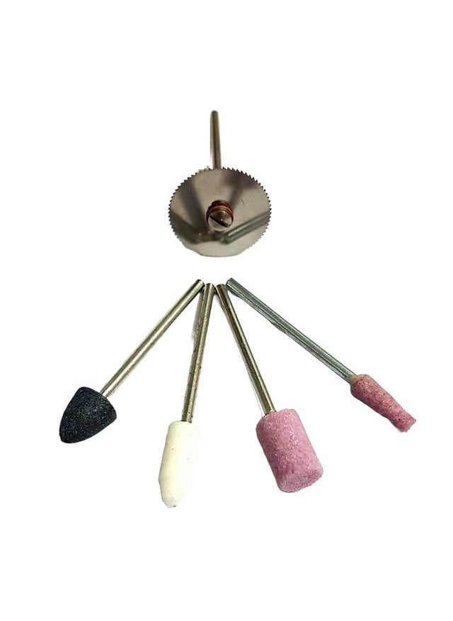TECHDELIVERS TECHDELIVERS Rotary Tool Accessories Kit Mini Drill Bit Set Jwellery tools Goldsmith drilling machine with Power Supply Adaptor and Filing Tools Mini Cutting Saw  - Image 2