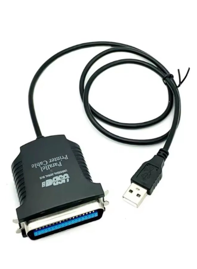 USB to Parallel Printer Cable, 36pin USB Port Adapter Adaptor Cable Lead - Image 1
