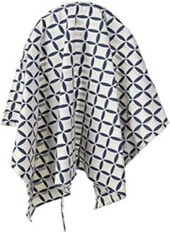 Mix and Max Mix&Max Cotton Nursing Cover Printed Shapes For Unisex-Off White&Navy 