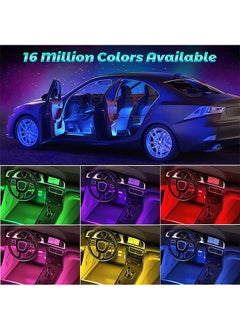 Garlo LED Lights for Car, Car Strip Lights Car Accessories, Ultra Bright Music Sync, Smart App Control Multicolor, Sound Actived Under Dash USB Port LED Car Lights for Car,Truck, SUV, Jeep.  - Image 2