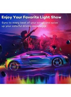 Garlo LED Lights for Car, Car Strip Lights Car Accessories, Ultra Bright Music Sync, Smart App Control Multicolor, Sound Actived Under Dash USB Port LED Car Lights for Car,Truck, SUV, Jeep.  - Image 4