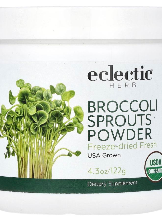 Eclectic Herb Broccoli Sprouts Powder FreezeDried Fresh 4.3 oz (122 g) 