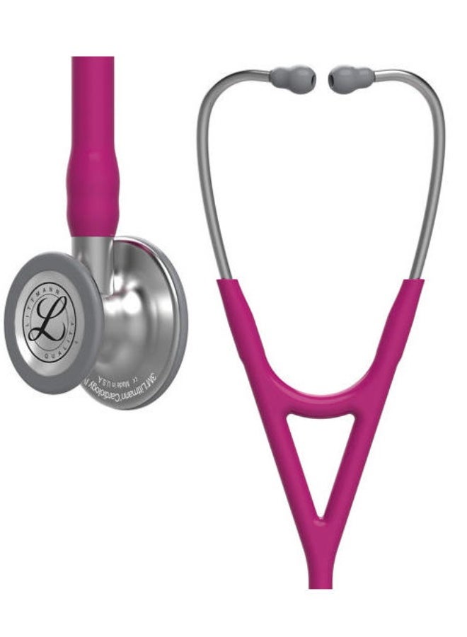 ثري أم ليتمان سماعة تشخيصية 3M™ Littmann ® Cardiology IV™، 69 سم (أحمر وردي 6158) - Image 1